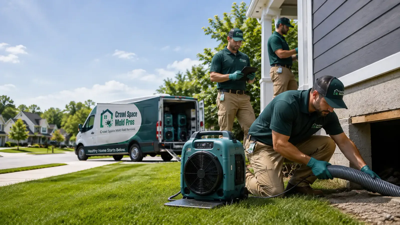 Crawl Space Mold Removal in Collyer, KS